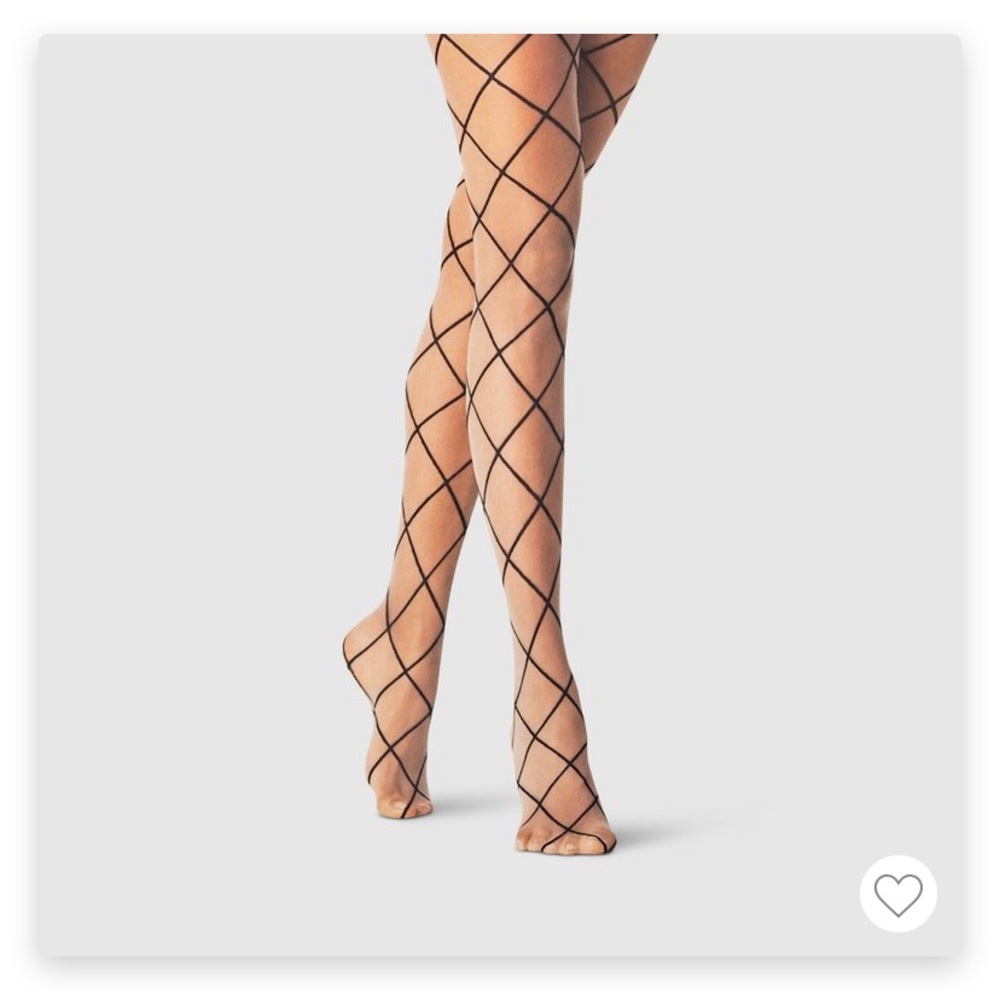 Womens diamond shift tights- A New Day Honey Beige